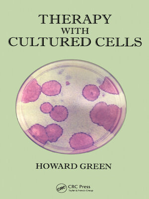 cover image of Therapy with Cultured Cells